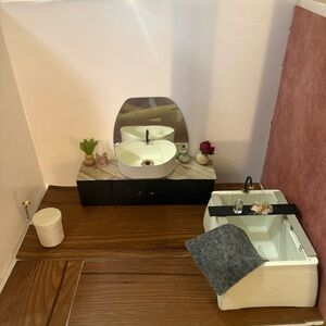 Miniature Bathroom Dollhouse Furniture Accessories Set